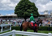 Jockey Colin Keane rides his first winner at Sandown Park