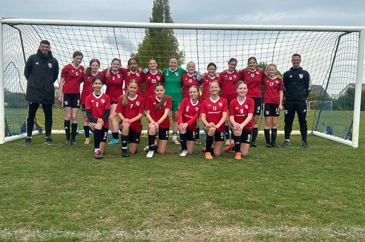 Woking Academy under-13 girls 2024-25.