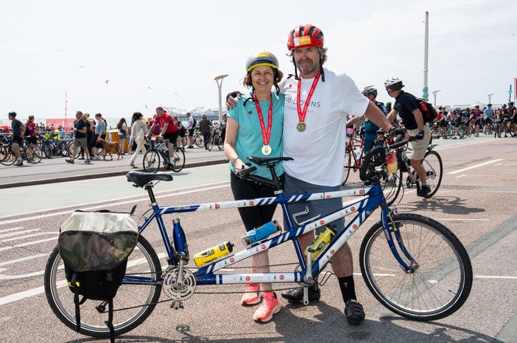 Tandem Victory: Sarah and Sam conquer Ditchling Beacon 30 years after near miss