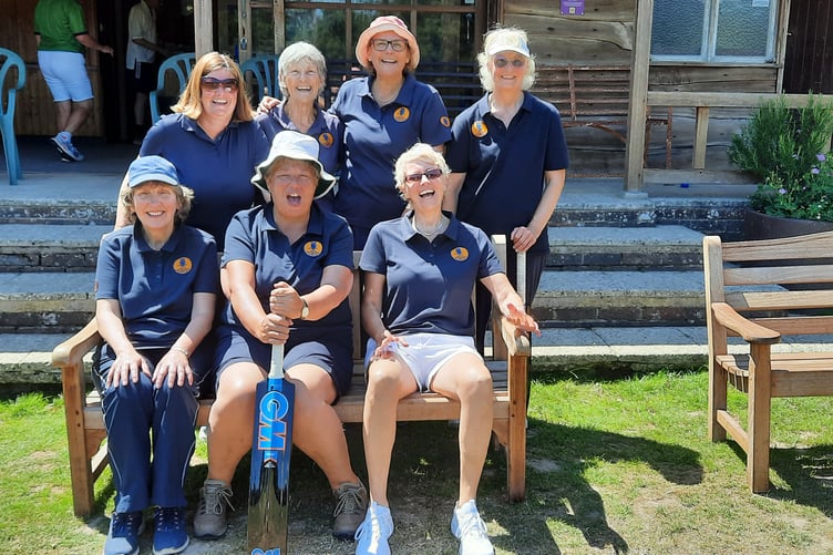 Old Woking's women’s walking cricket team enjoyed their first match