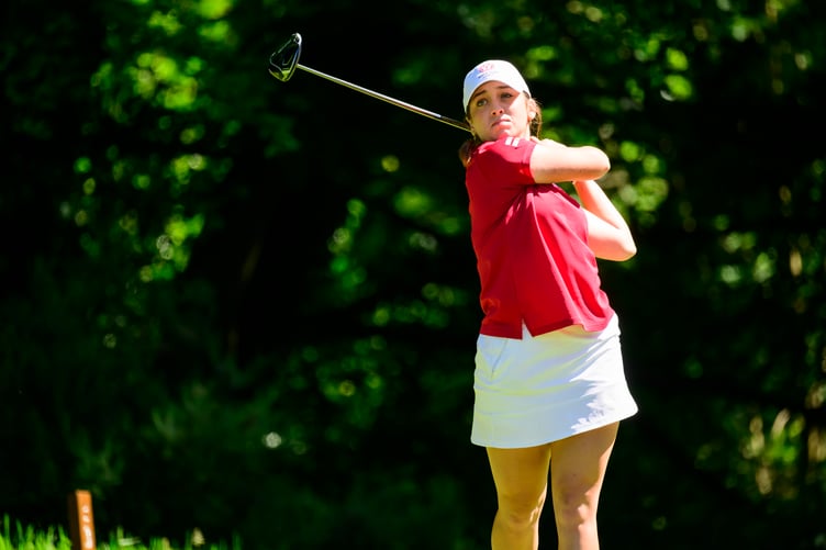 Matilde Santilli in action at the English Women's Open Amateur Stroke Play Championship (Photo: Leaderboard Photography)
