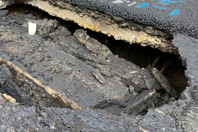 Sinkhole Walton Road