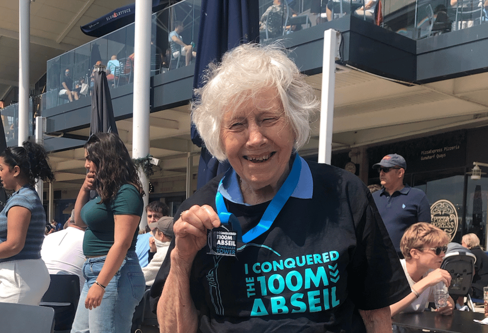 WATCH: Abseiler June Fenn, 91, wants to try motor racing or skydiving!