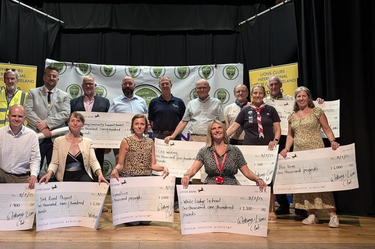 Lions Cheque presentation night