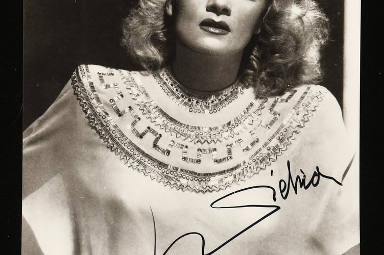 The photo of Marlene Dietrich.