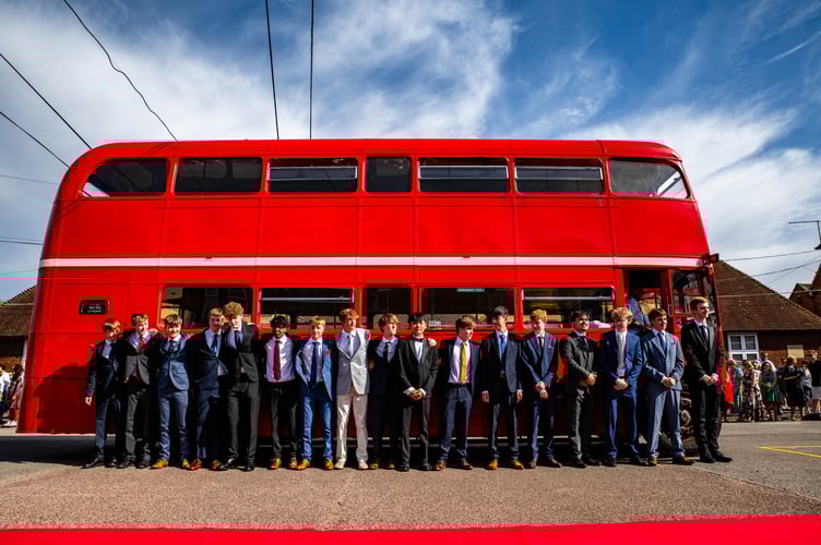 Arriving by public transport, the Class of 2025, in a class of their own!