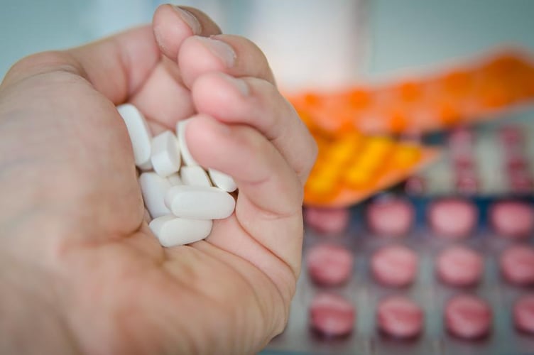 Stock image of pills