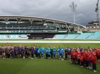 Old Woking play in walking cricket festival at the Kia Oval