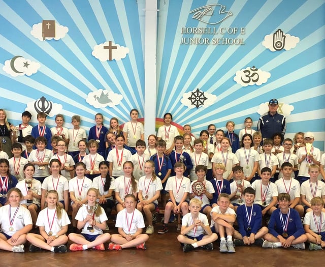 Top of their game: Horsell C of E pupils dominate in sport