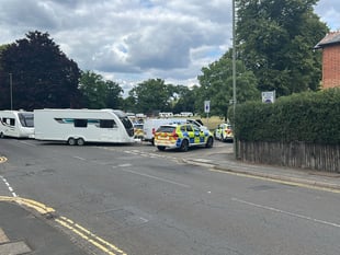 Travellers take over Wheatsheaf Common