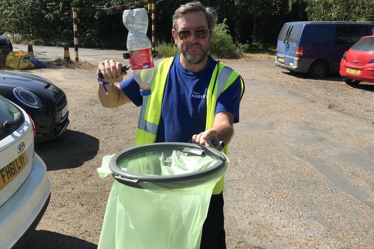 Over 18 bags of waste were collected by the Culligan Harvey team in just 90 minutes