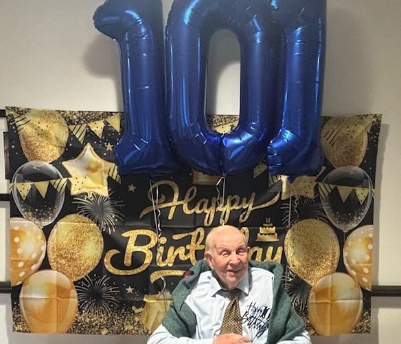 Albert Ronald Nolan, known by friends as Ron, who lives at Care UK’s Greenview Hall on Streets Heath