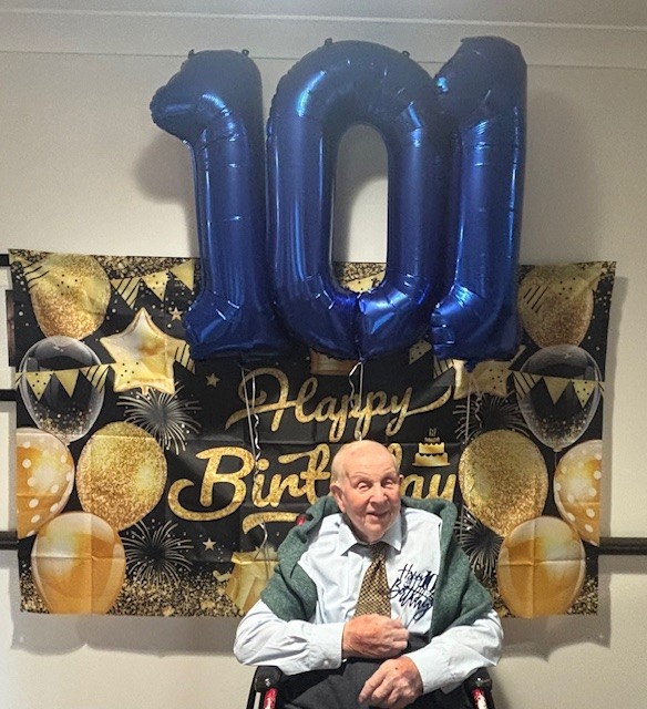 Albert Ronald Nolan, known by friends as Ron, who lives at Care UK’s Greenview Hall on Streets Heath