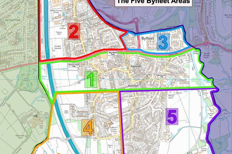 Byfleet Neighbourhood Plan areas
