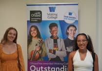 Glasses raised to cohort as calm gave way to celebration at Woking College