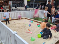 Hit the beach in the heart of Woking for summer sunshine fun