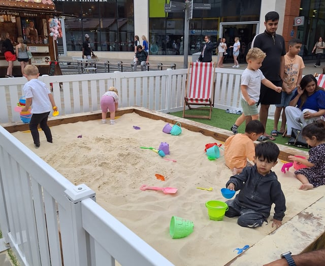 Hit the beach in the heart of Woking for summer sunshine fun