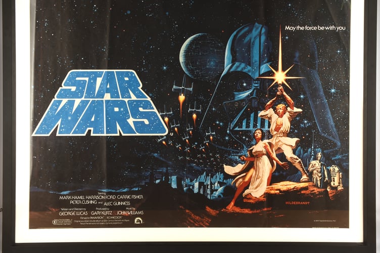 A Star Wars movie poster.