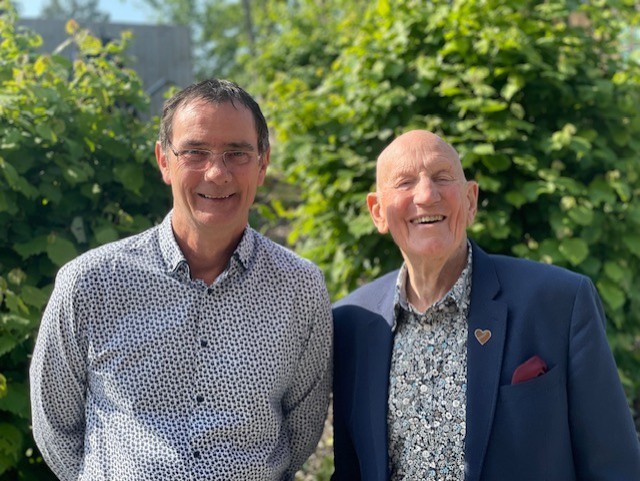 Dave Peet, President of Woking Chamber of Commerce, with Paul Webster, organiser of Woking Means Business