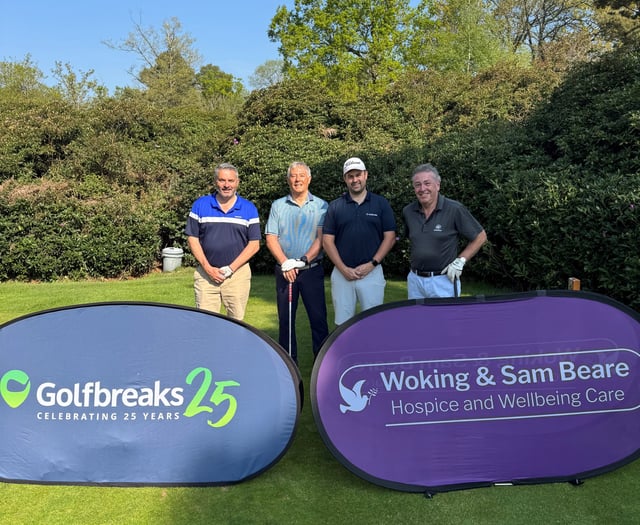 Golf Trust hits £500k milestone for Hospice