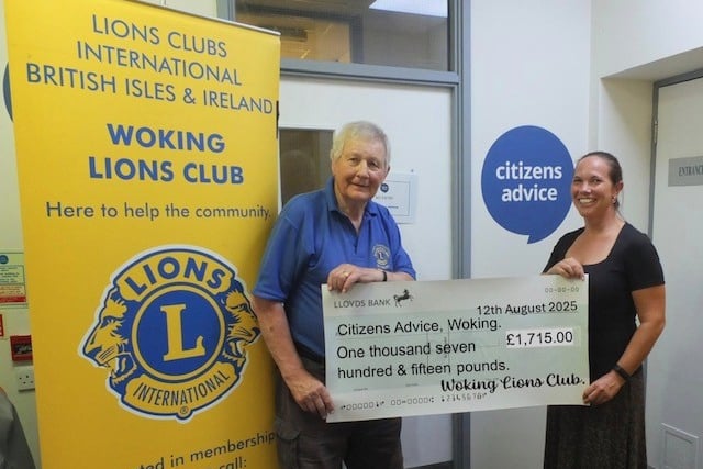 Donation to Citizens' Advice Woking