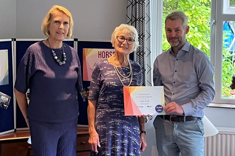 Horsell Care 20,000th job presentation photo