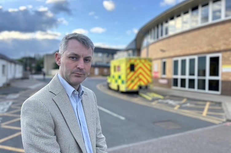 Will outside St Peter's Hospital
