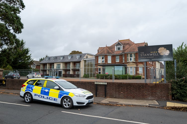 General view of The Stanwell hotel that's being used to house migrants. Stanwell, Surrey. // Villagers have hit out at the government after a hotel was turned into asylum seeker accommodation â claiming they feel âintimidatedâ by single male migrants. The Stanwell Hotel near Heathrow initially closed its doors to the public in 2022 â after the Home Office announced plans to use the premises to house migrants. The move meant many locals lost their jobs and were forced to say goodbye to a beloved community premises â used for events like weddings, funerals, and Christmas and New Yearâs celebrations. Initially, the hotel housed families seeking asylum in the UK, who, according to residents, made an effort to integrate with the community and posed no issues.