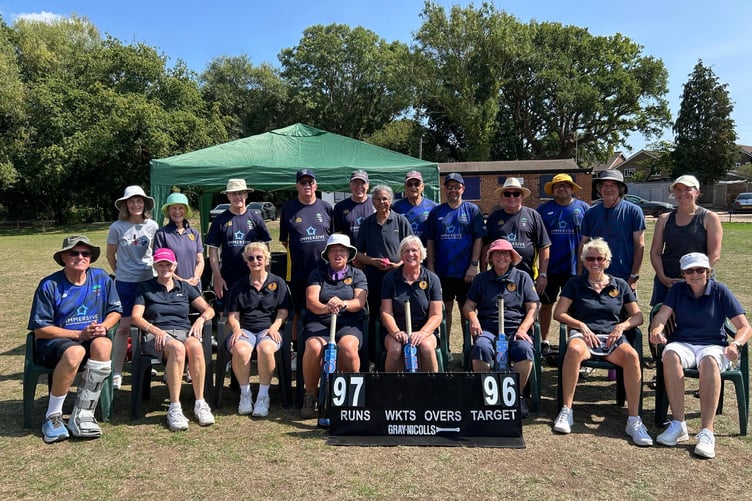 The OWLS pictured with Valley End second team