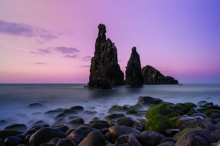 Brendan McIlhargey: Sunset over the Riberia da Janela, Maderia