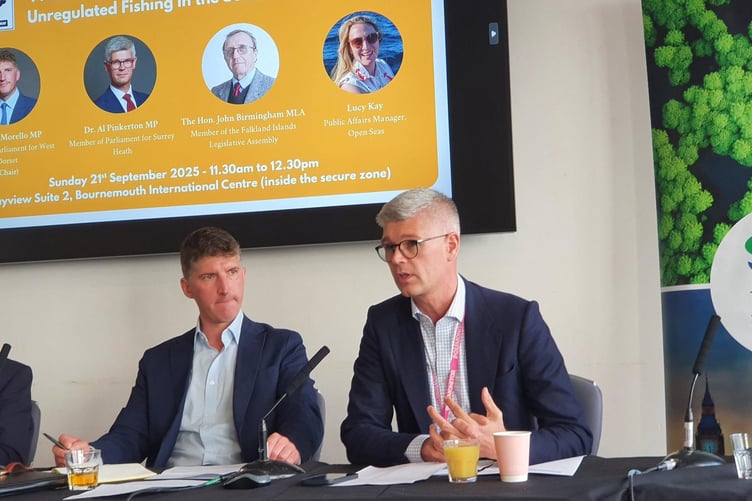 Surrey Heath MP Dr Al Pinkerton speaks at the Lib-Dem Conference.