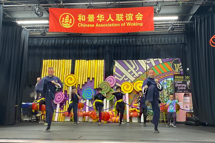 Performers showcase their Kung Fu skills, adding energy and excitement to the day’s events