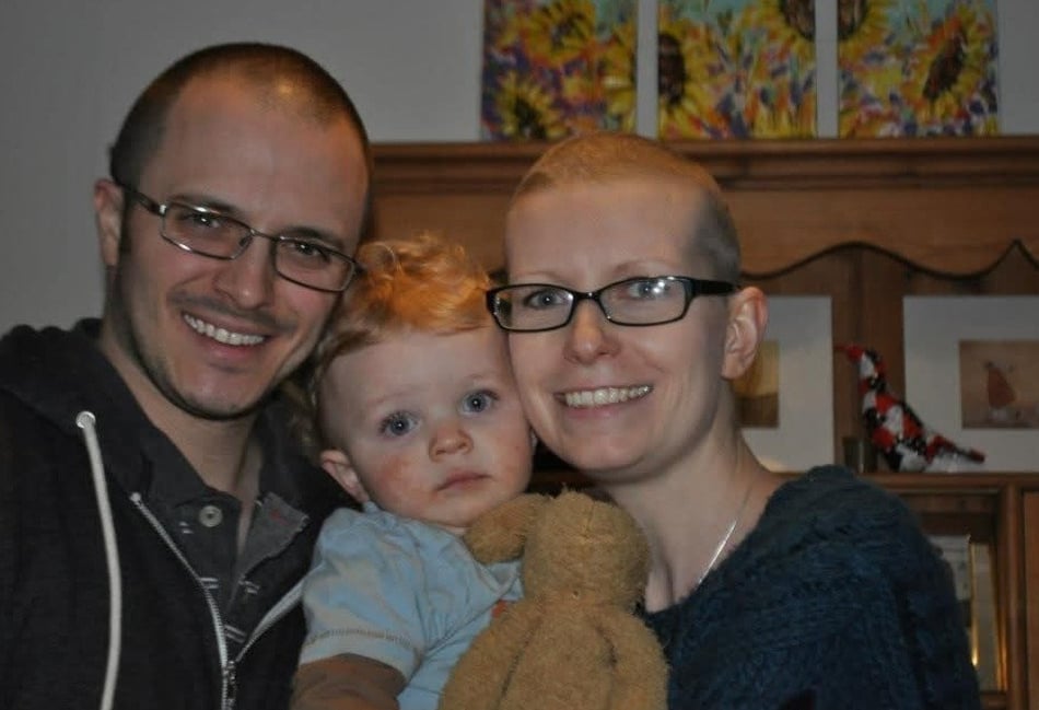 Surrey mum beats breast cancer twice