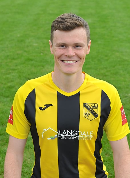 Caleb Wright scored Westfield's second goal at AFC Portchester (Photo: Westfield FC)