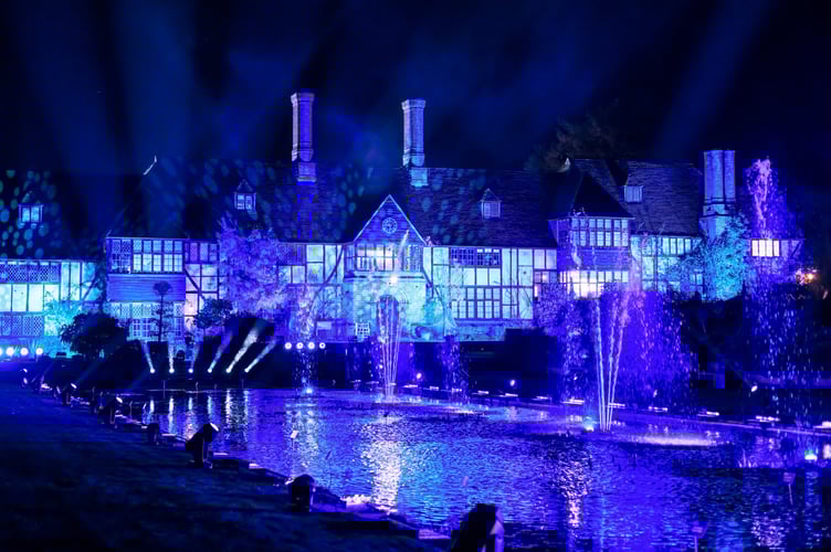 RHS Wisley comes alive after dark, with sparkling lights transforming the garden into a winter wonderland