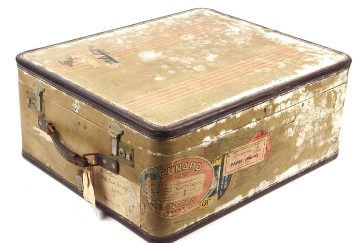 Henry Cotton's travel trunk.
