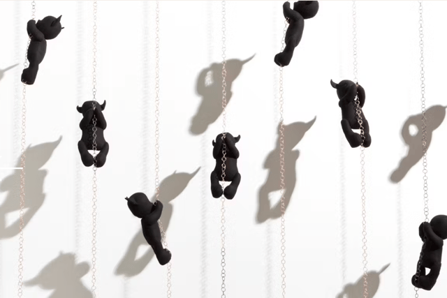 Childlike objects explore themes linked to concepts of memory and home