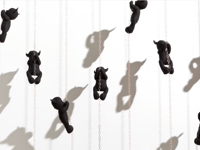 Childlike objects explore themes linked to concepts of memory and home