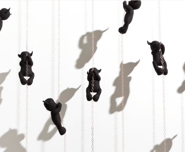 Childlike objects explore themes linked to concepts of memory and home
