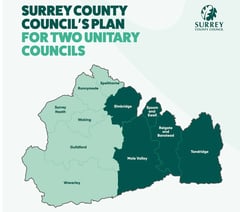 The end of Surrey as we know it: two unitaries confirmed