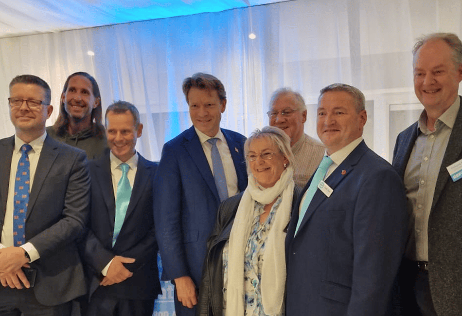 Surrey crowd hears Reform UK leader Richard Tice