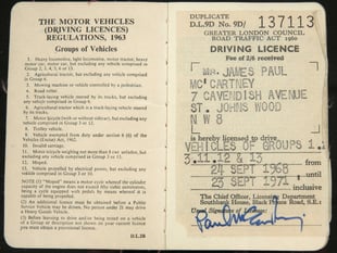 Let it bid as Paul McCartney's licence goes on sale