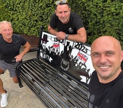 Footballer sets benchmark with poignant addition to war memorial