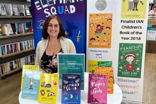 Author signs up to helping hospice