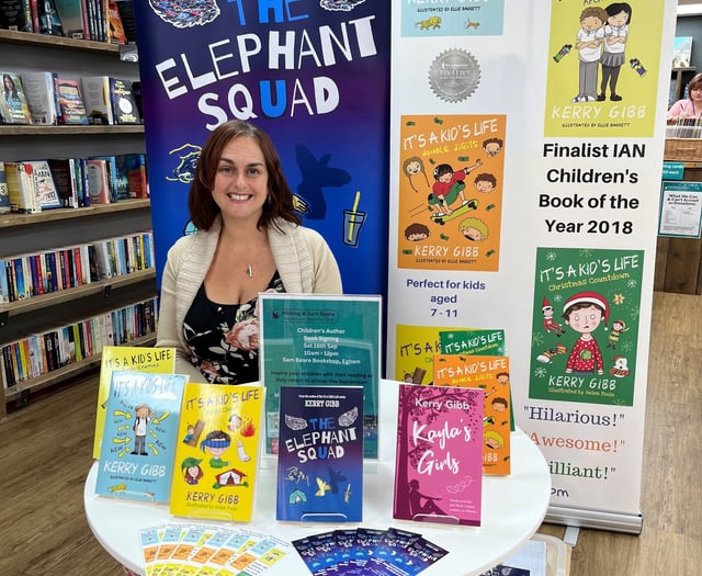 Author signs up to helping hospice