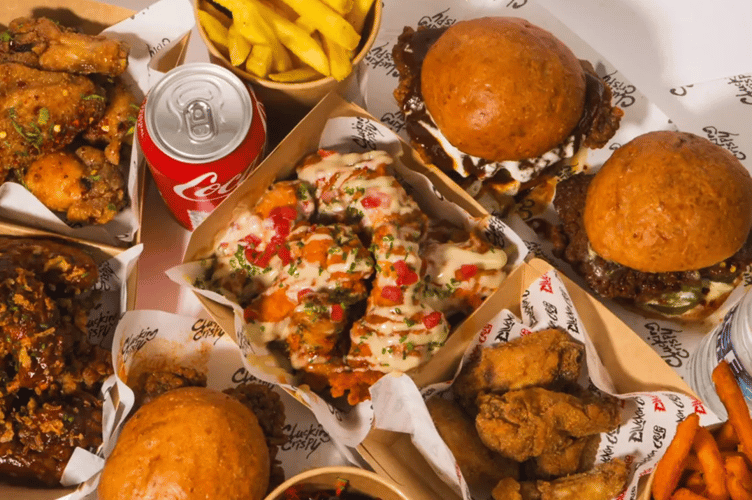 Clucking Crispy menu