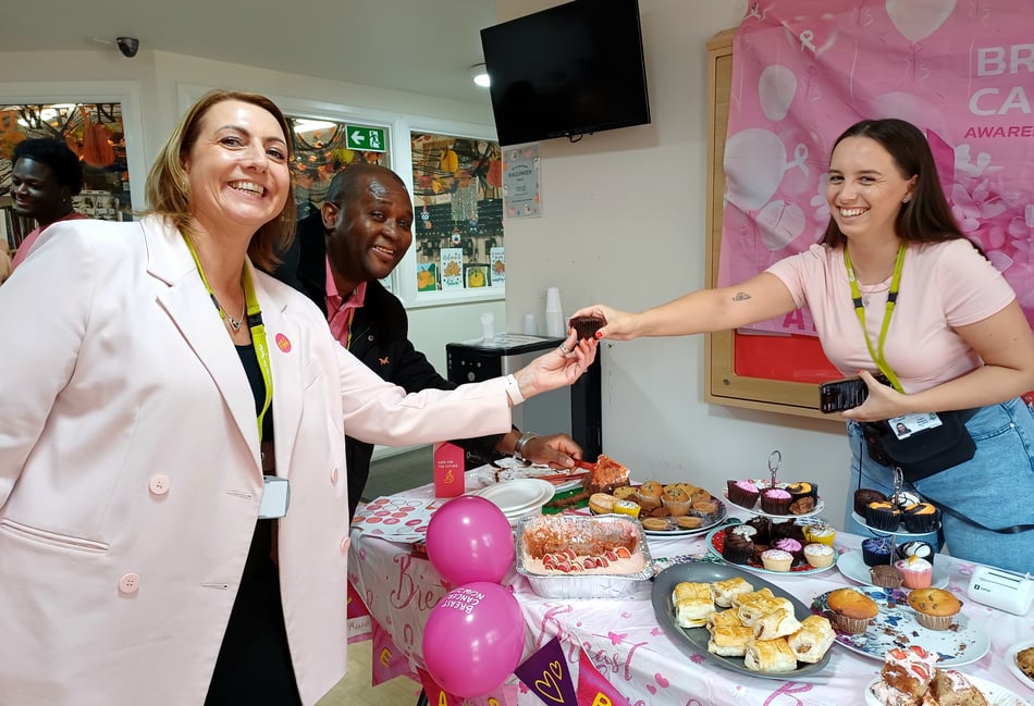 Cygnet Hospital Woking raises £408 for Breast Cancer Now