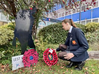 Remembrance at Woking High School