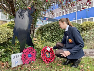 Remembrance at Woking High School