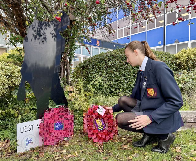 Remembrance at Woking High School